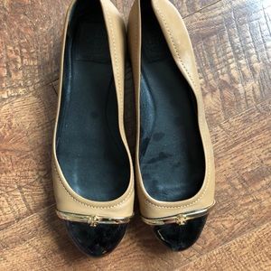 Tory Burch Flats Never Worn Black And Camel